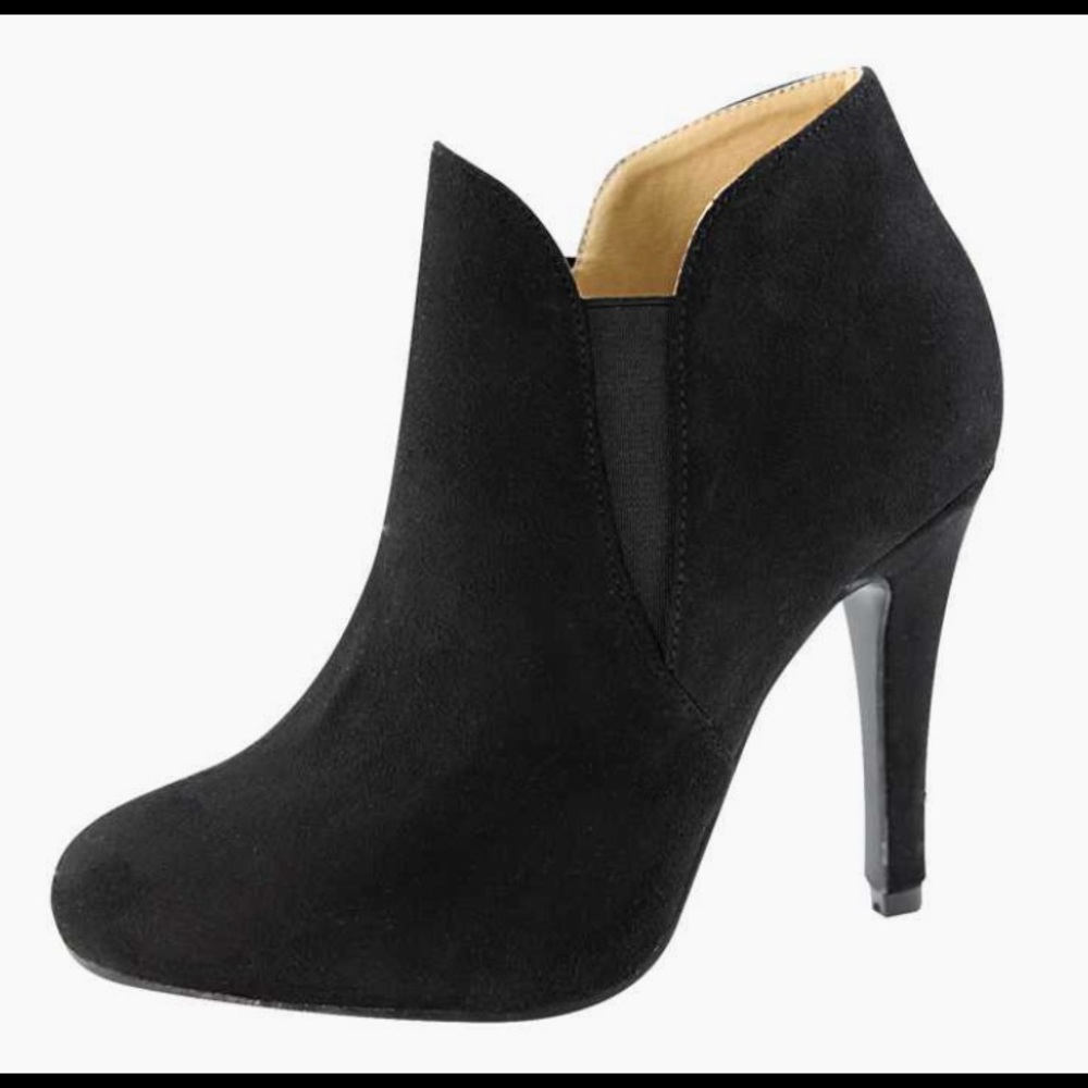 Black Suede Booties
